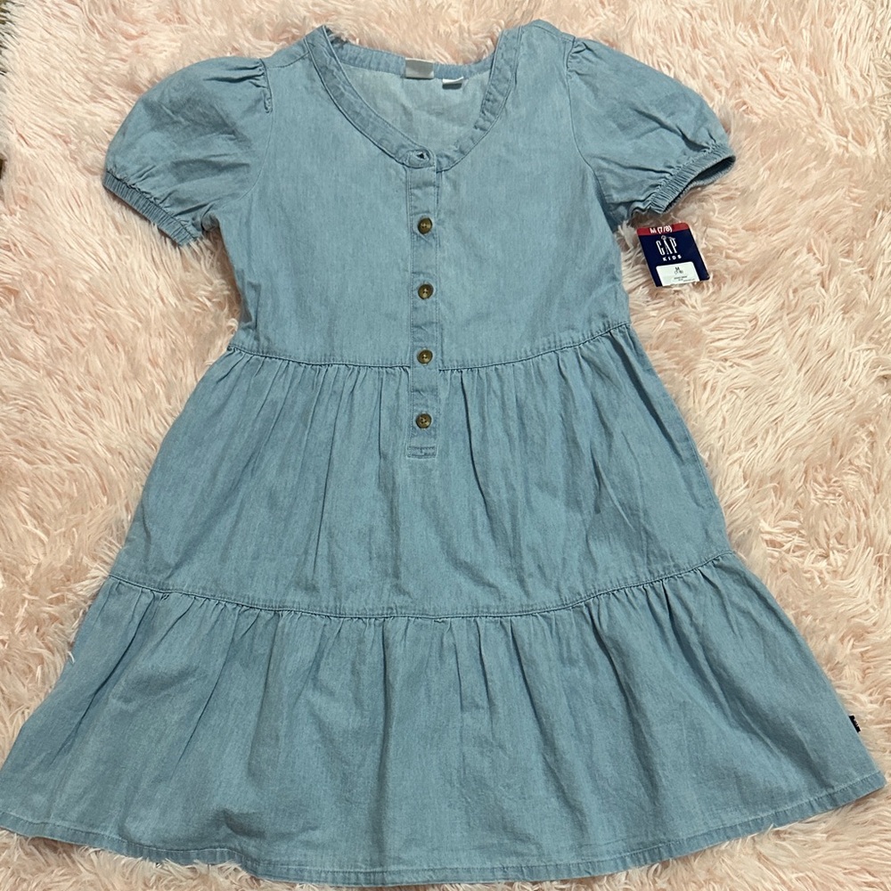 GAP Kids Denim Blue Casual Dress